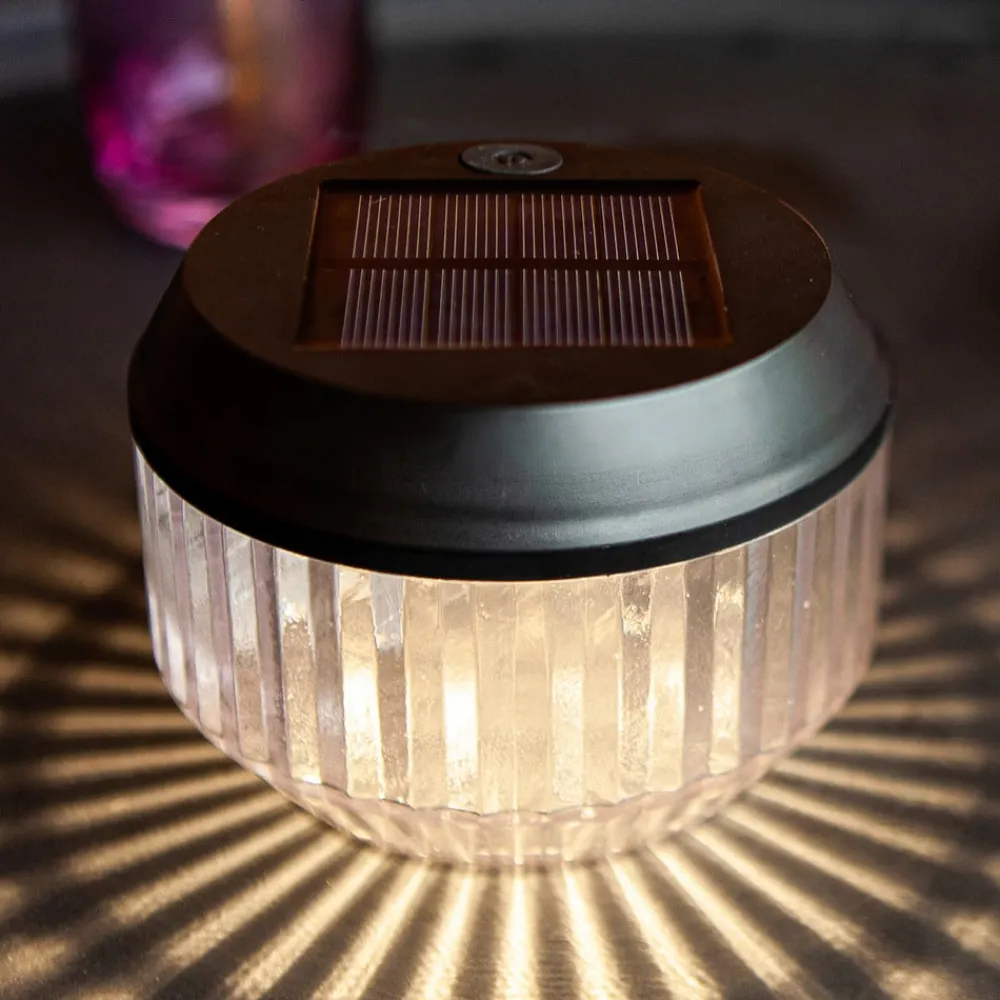 Solcellelamper ^ LUTEC Diva LED-bordlampe, solcelle, IP44, sæt med 2 stk