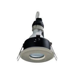 Heitronic Loftlamper|Indbygningsspots > DL7001 indbygningsspot, højvolt, børstet jern