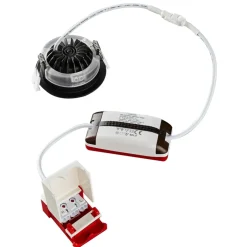 Heitronic Loftlamper|Indbygningsspots > DL6809 LED-downlight, rundt, sort