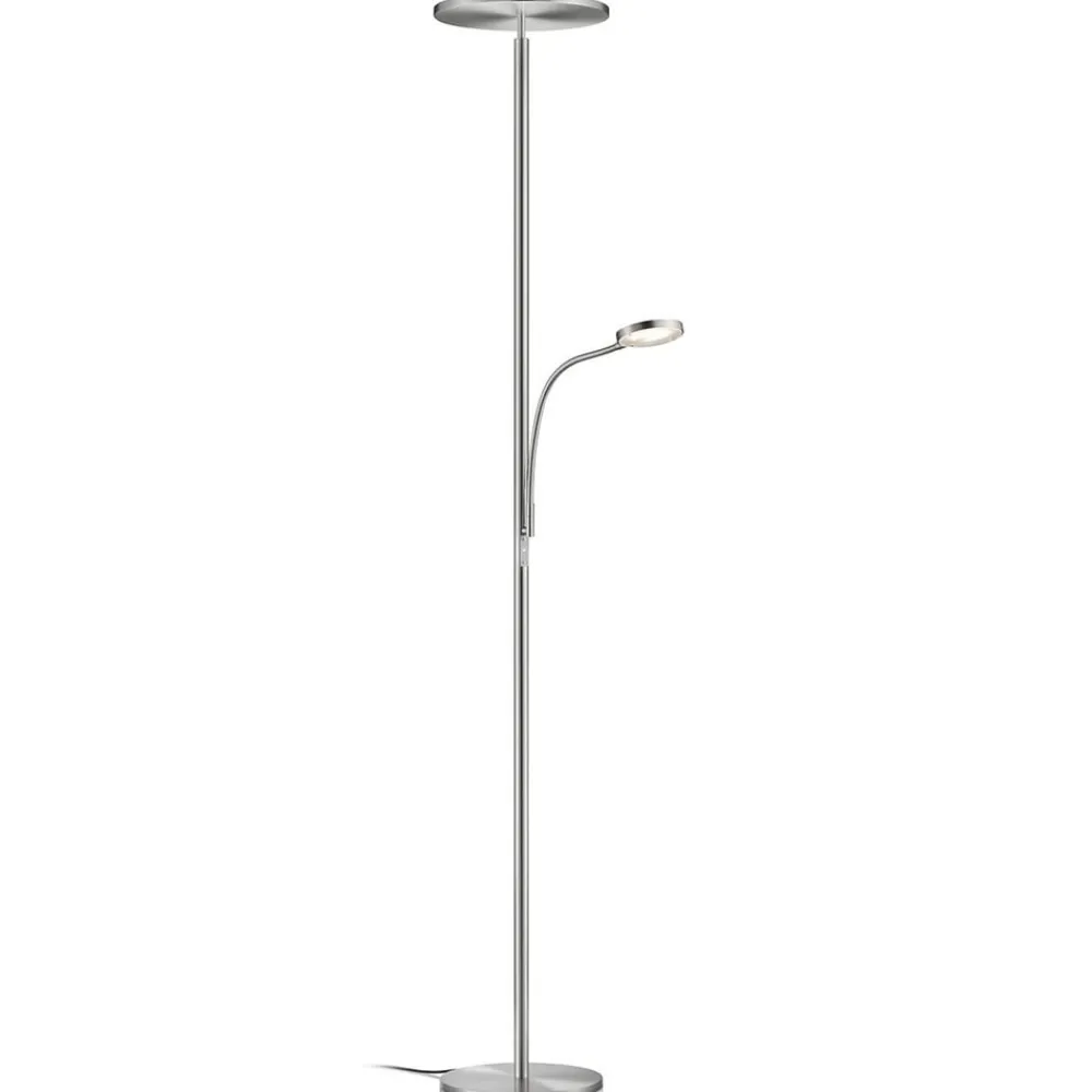 Knapstein Arbejdsrum/Kontor|Gulvlamper > Dæmpbar LED-uplight Hades med LED-læsearm