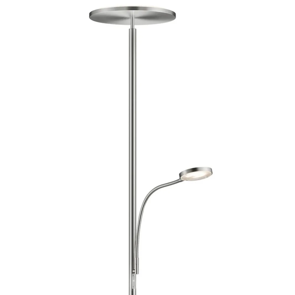Knapstein Arbejdsrum/Kontor|Gulvlamper > Dæmpbar LED-uplight Hades med LED-læsearm