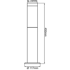 Brilliant Sokkellamper > Dody sokkellampe, sort, metal, plast, E27