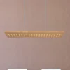 Pendellamper|Pendellamper ^ Globo Dolores LED-pendellampe, mat sort/lysebrun