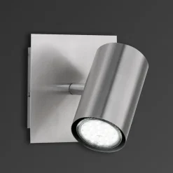 Væglamper|Væglamper ^ Trio Lighting Dora vægprojektør med justerbar spot - mat nikkel