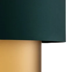 Pendellamper|Pendellamper ^ Maco Design Dorina hængelampe, grøn/guld Ø 50cm