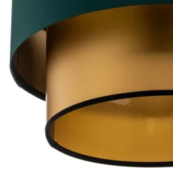 Maco Design Pendellamper|Pendellamper > Dorina hængelampe, grøn/guld Ø 40cm