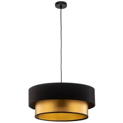 Maco Design Pendellamper > Dorina hængelampe, sort/guld Ø 50cm