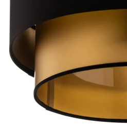 Maco Design Pendellamper > Dorina hængelampe, sort/guld Ø 50cm