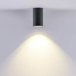 Loftlamper|Loftlamper ^ Deko-Light Downlight CAN, sort, IP44, Ø 6 cm, metal, GU10