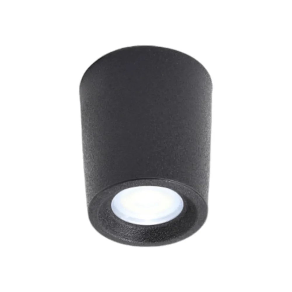 Udendørs Loftlamper ^ Fumagalli Downlight Livia Ø 6 cm sort/frostet kunstharpiks G9 4,000K
