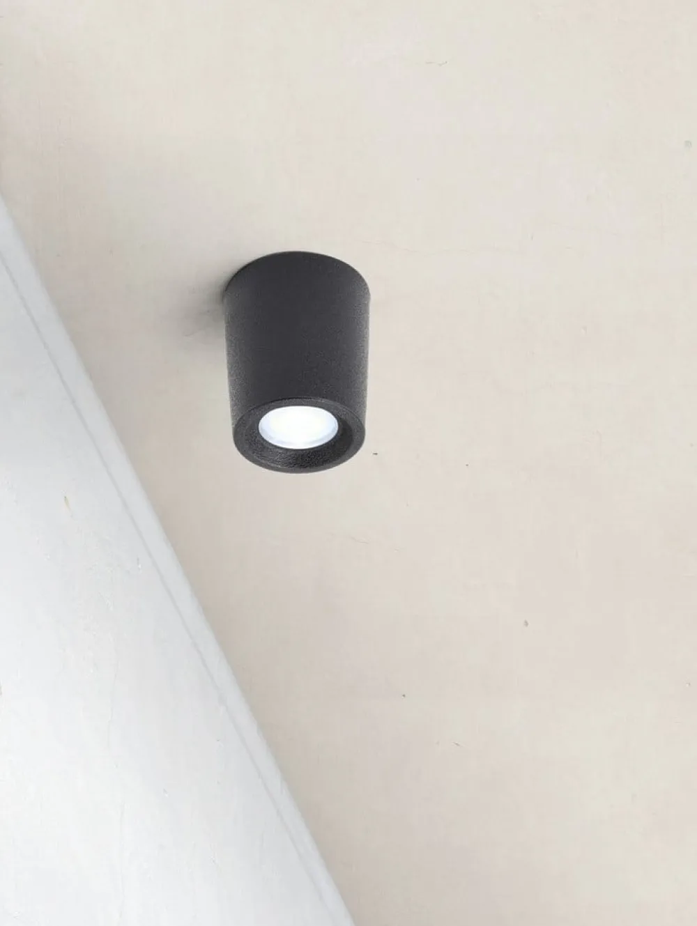 Udendørs Loftlamper ^ Fumagalli Downlight Livia Ø 6 cm sort/frostet kunstharpiks G9 4,000K