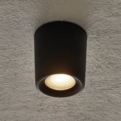 Fumagalli Udendørs Loftlamper > Downlight Livia 9,6 cm sort/frostet kunstharpiks GU10 CCT