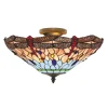Searchlight Loftlamper > Dragonfly-loftslampe i Tiffany-stil