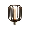 Filament Pære ^ Searchlight Drum LED-pære, sort, E27, 3,5 W, 1.800 K, dæmpbar