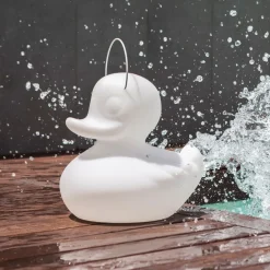 Goodnight Light Dekorationsbelysning|Terrassebelysning > DUCK-DUCK S udendørs LED-designerlampe, hvid