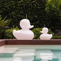 Goodnight Light Dekorationsbelysning|Terrassebelysning > DUCK-DUCK S udendørs LED-designerlampe, hvid