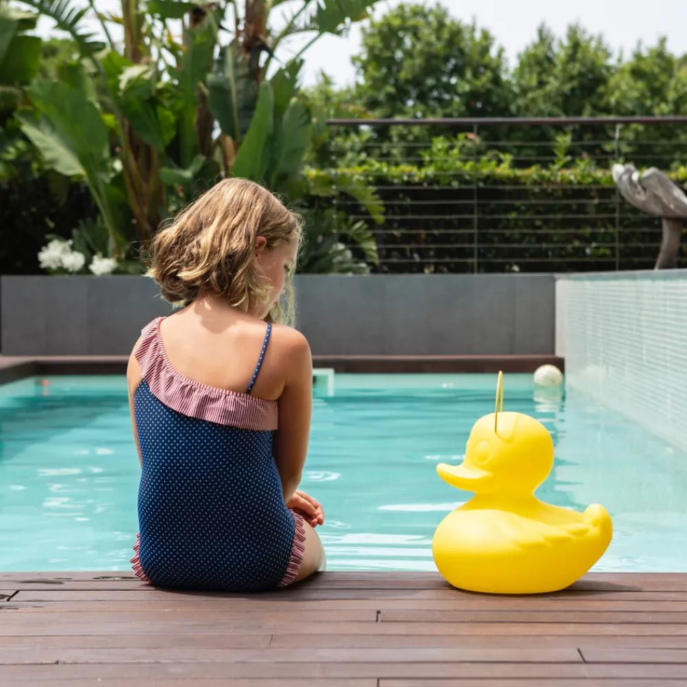 Goodnight Light Dekorationsbelysning|Terrassebelysning > DUCK-DUCK S udendørs LED-designerlampe, gul