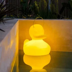Goodnight Light Dekorationsbelysning|Terrassebelysning > DUCK-DUCK XL udendørs LED-designerlampe, gul