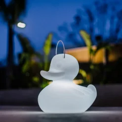 Dekorationsbelysning ^ Goodnight Light DUCK-DUCK XL udendørs LED-designerlampe, hvid