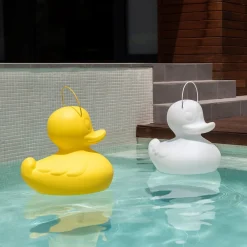 Dekorationsbelysning ^ Goodnight Light DUCK-DUCK XL udendørs LED-designerlampe, hvid