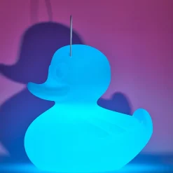 Dekorationsbelysning ^ Goodnight Light DUCK-DUCK XL udendørs LED-designerlampe, hvid