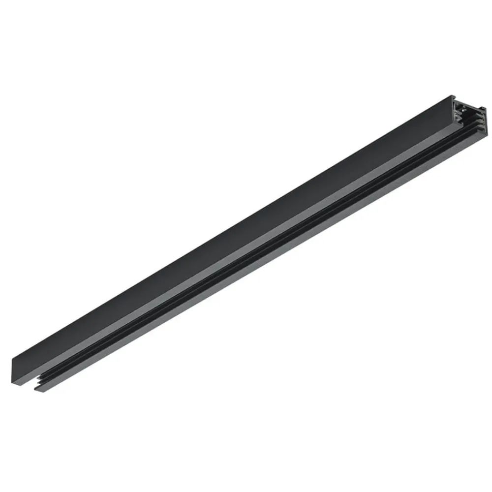 Skinnesystem ^ Trio Lighting dUOline 2-faset skinne, sort mat, 50 cm