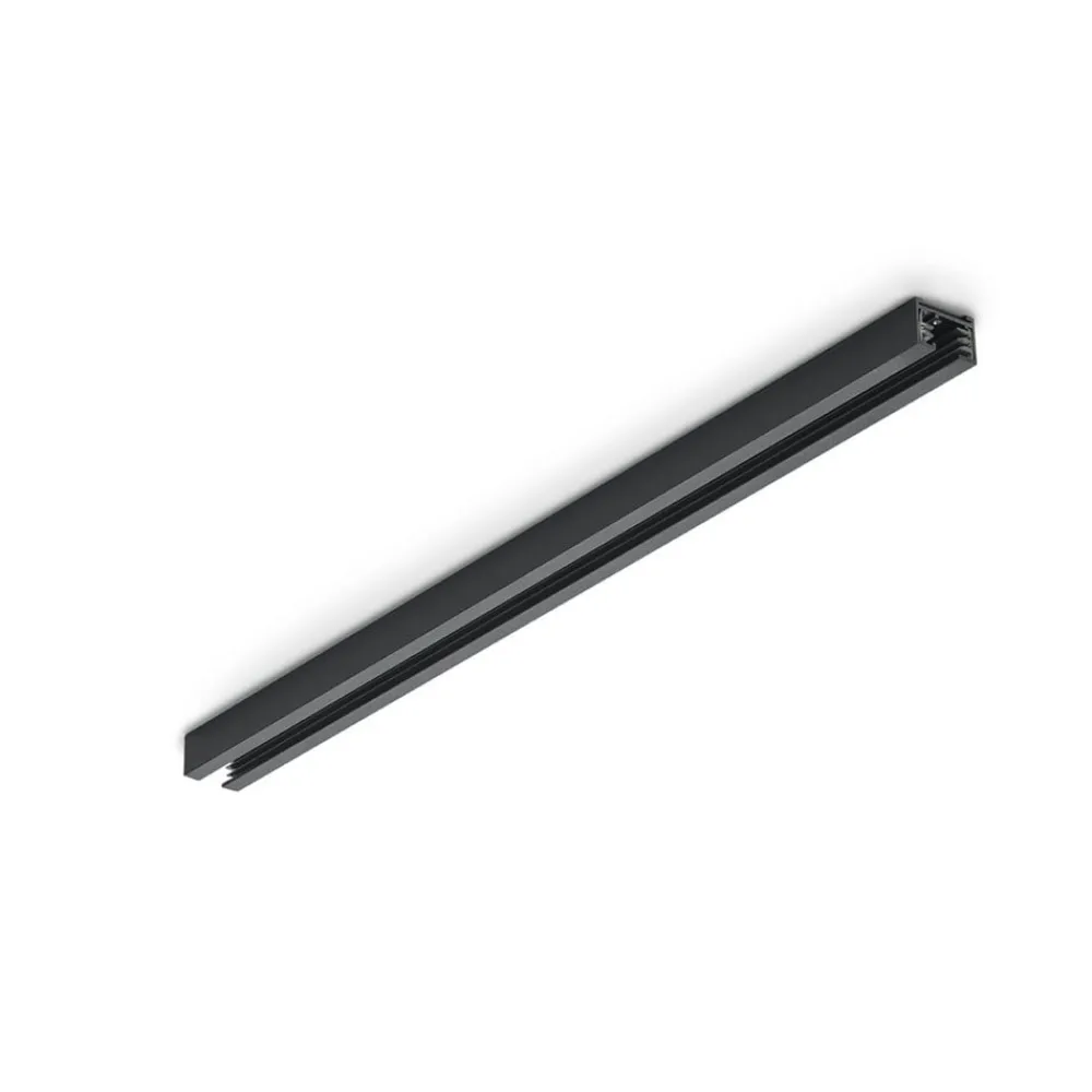 Skinnesystem ^ Trio Lighting dUOline 2-faset skinne, sort mat, 50 cm