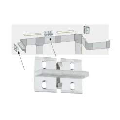Paulmann Dekorationsbelysning|Led Strips > Duo Profil vægholder til LED-strip system