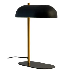 Dyberg Larsen Arbejdsrum/Kontor|Bordlamper > Arch bordlampe, sort/messingfarvet, metal