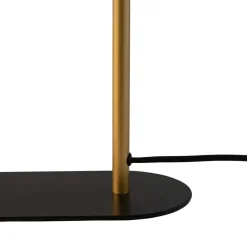 Dyberg Larsen Arbejdsrum/Kontor|Bordlamper > Arch bordlampe, sort/messingfarvet, metal