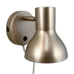 Dyberg Larsen Væglamper > Bob væglampe med metalfinish, beige