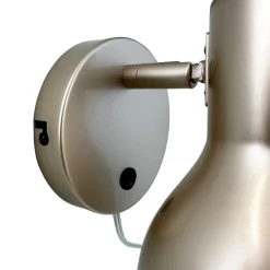 Dyberg Larsen Væglamper > Bob væglampe med metalfinish, beige