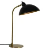 Dyberg Larsen Arbejdsrum/Kontor|Bordlamper > Futura bordlampe, messing/sort