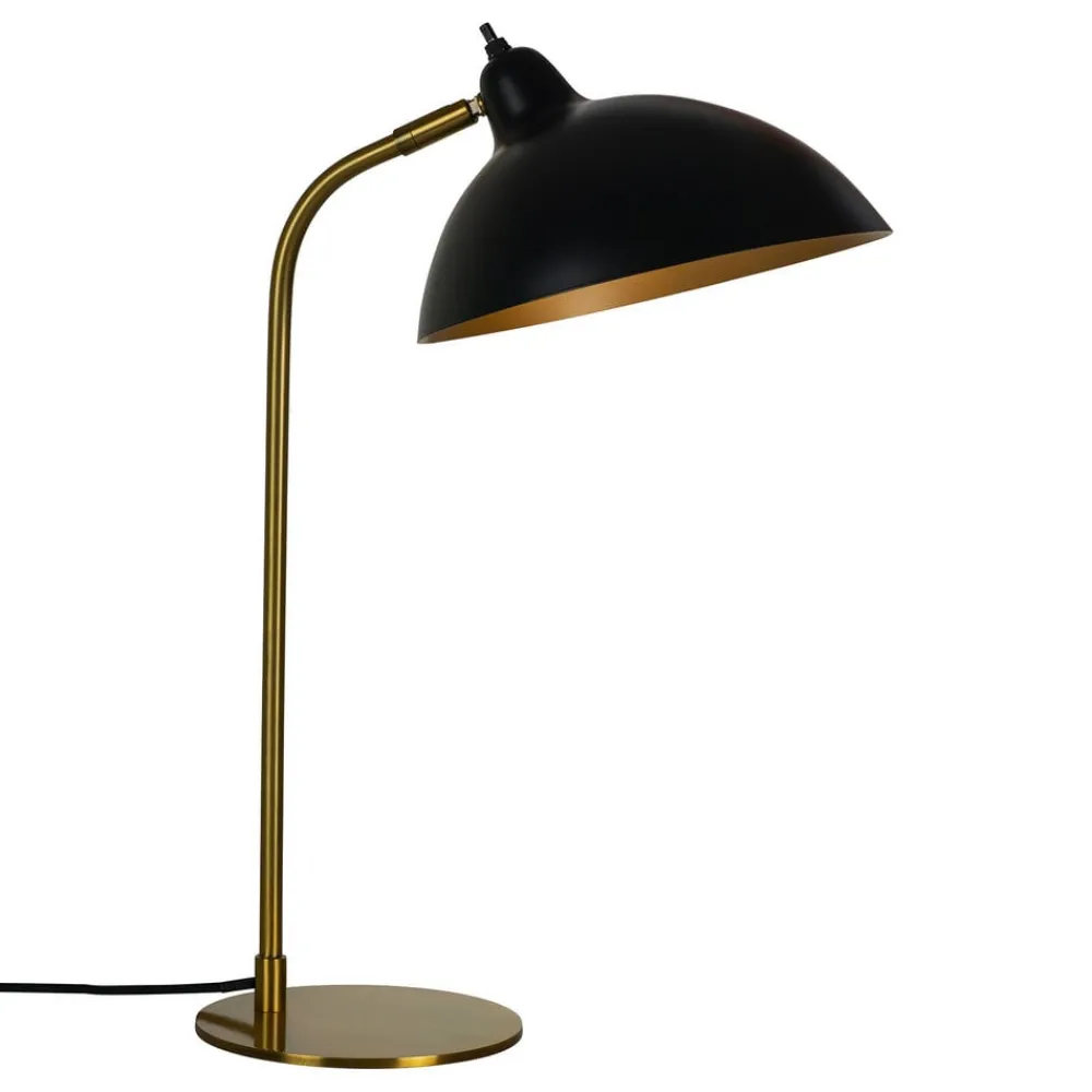 Dyberg Larsen Arbejdsrum/Kontor|Bordlamper > Futura bordlampe, messing/sort
