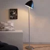 Dyberg Larsen Gulvlamper|Gulvlamper > gulvlampe Oulu, sort/stål, højde 128 cm