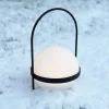 Dyberg Larsen Solcellelamper > LED-solcellelampe Summer, hvid/sort Højde 26 cm