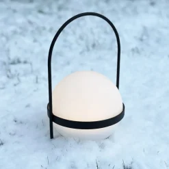 Dyberg Larsen Solcellelamper > LED-solcellelampe Summer, hvid/sort Højde 26 cm