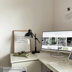 Dyberg Larsen Arbejdsrum/Kontor|Bordlamper > London skrivebordslampe i sort