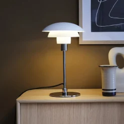 Dyberg Larsen Bordlamper > Morph bordlampe, hvid, højde 35 cm, metal