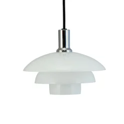 Pendellamper ^ Dyberg Larsen Morph pendellampe, opal, Ø 21 cm, glas