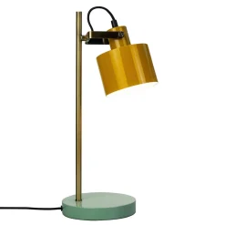 Dyberg Larsen Arbejdsrum/Kontor|Bordlamper > Ocean bordlampe karry/messing/turkis