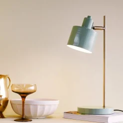 Dyberg Larsen Bordlamper > Ocean bordlampe, oliven, højde 43 cm, metal
