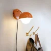 Dyberg Larsen Væglamper|Væglamper > Rose væglampe, blank orange