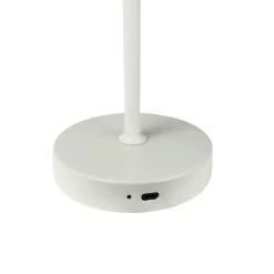 Bordlamper ^ Dyberg Larsen Stockholm bordlampe til opladning, perlehvid