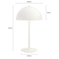 Dyberg Larsen Bordlamper > Stockholm bordlampe E14, 43 cm, hvid