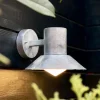 Dyberg Larsen Terrassebelysning > udendørs væglampe Venice, galvaniseret, Ø 20 cm