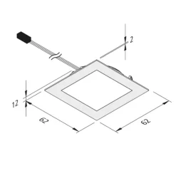Hera Underskabsbelysning > Dynamic FAQ 58 integreret LED-møbellys 3 W CCT