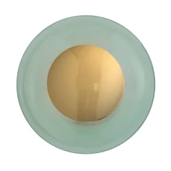 EBB & FLOW Væglamper > Horizon fatning guld/grøn Ø 21 cm