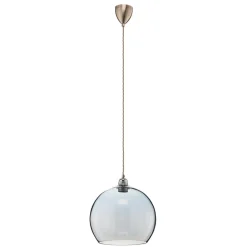 Pendellamper ^ EBB & FLOW Rowan hængelampe blå-sølv Ø 28cm