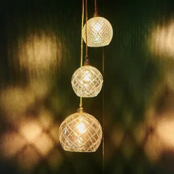 EBB & FLOW Pendellamper > Rowan hængelampe, guld Ø 15,5cm